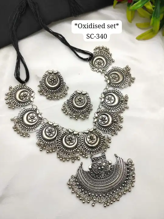 Oxidised neckpiece  uploaded by Shreevari fashion on 9/16/2023
