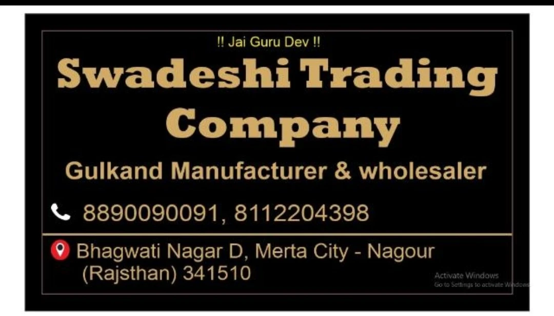 Post image Swadeshitradingcompany has updated their profile picture.