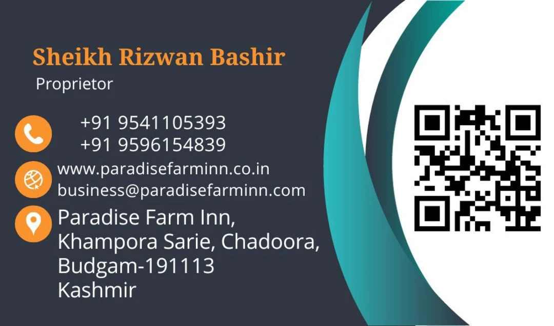 Visiting card store images of Paradise Farm Inn