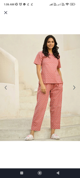 Cotton night suit uploaded by business on 9/16/2023