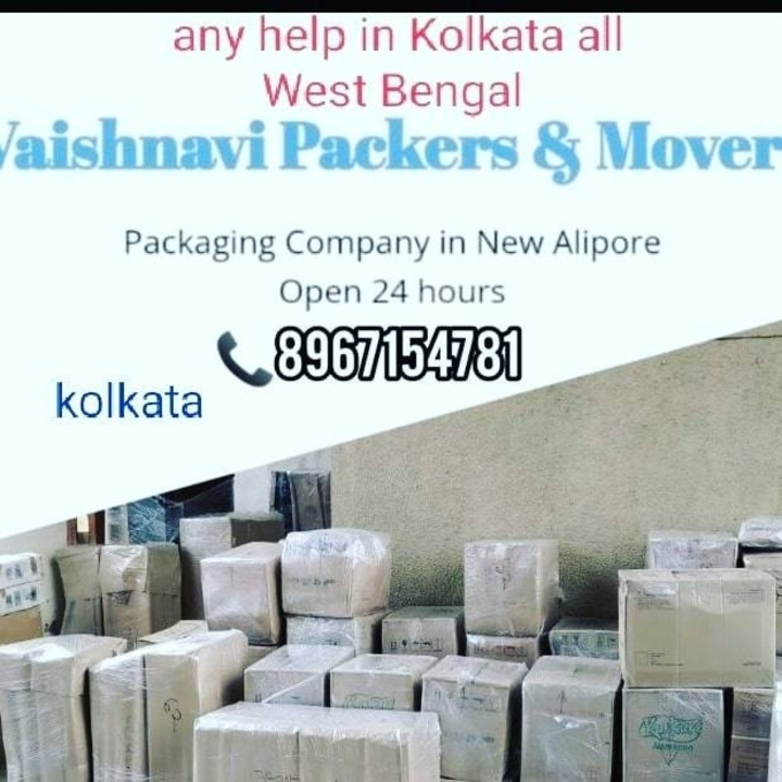 Post image Vaishnavi Packers and movers Kolkata packing loading unloading unpacking transport services all kolkata all India service house hold items shifting 8967154781