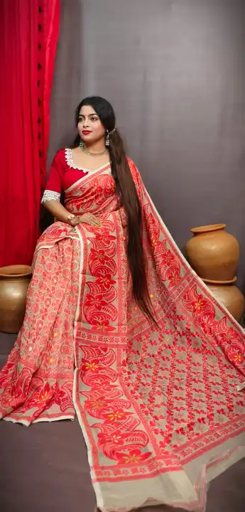 New design soft Jamdani saree  uploaded by Sujata saree cantre on 9/17/2023