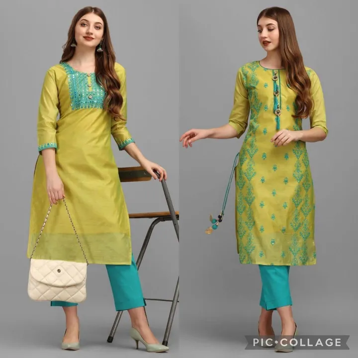 *MOX CREATION PRESENITING NEW BEUTIFULL CHANDERI COTTAN EMBRIODRY KURTI*

HAVVY EMBRIODRY WITH GOURG uploaded by business on 9/17/2023