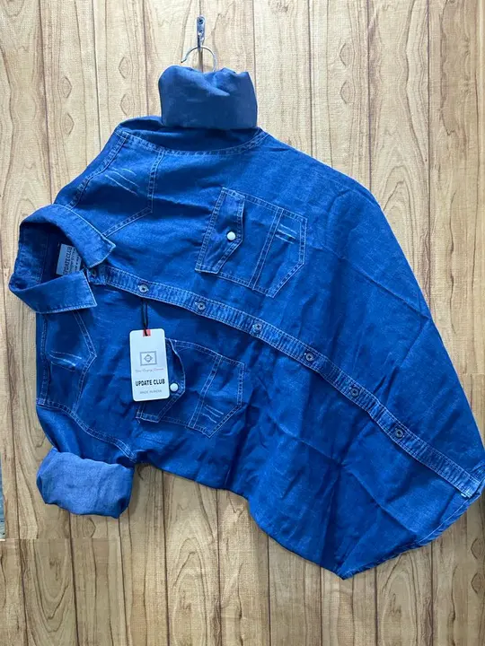 Denim double pocket shirs latest collection  uploaded by business on 9/17/2023