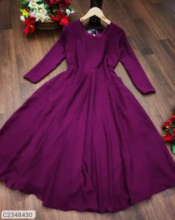 Georgette gown uploaded by VINAYAK desinger  on 9/17/2023