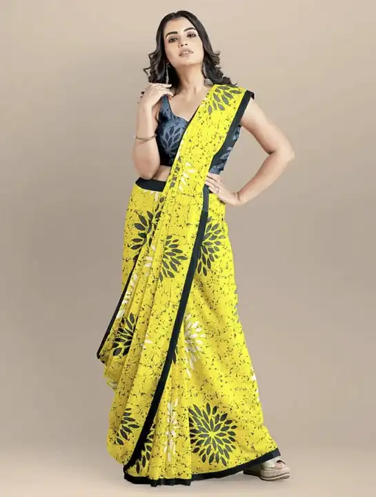 Pure cotton malmal saree for women  uploaded by Febric print  on 9/17/2023