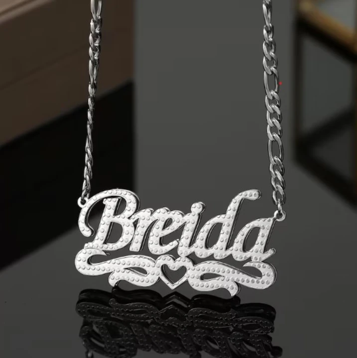 Custom name pendant necklace uploaded by business on 9/17/2023