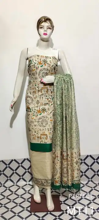 Cotton Dupian Madhubani Suits  uploaded by Salman Handloom on 9/18/2023
