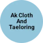 Business logo of AK cloth and taeloring centar