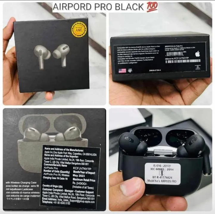 Airpods Pro Black 🖤 Superb Sound Quality  uploaded by Heartium®️ Company on 9/18/2023