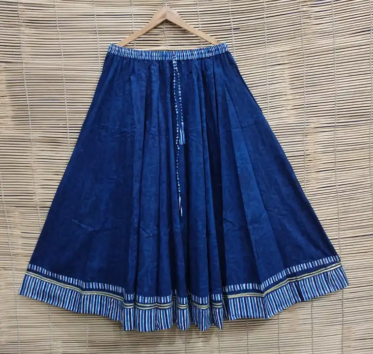 Bagru Hand block printed cotton skirt uploaded by business on 9/18/2023