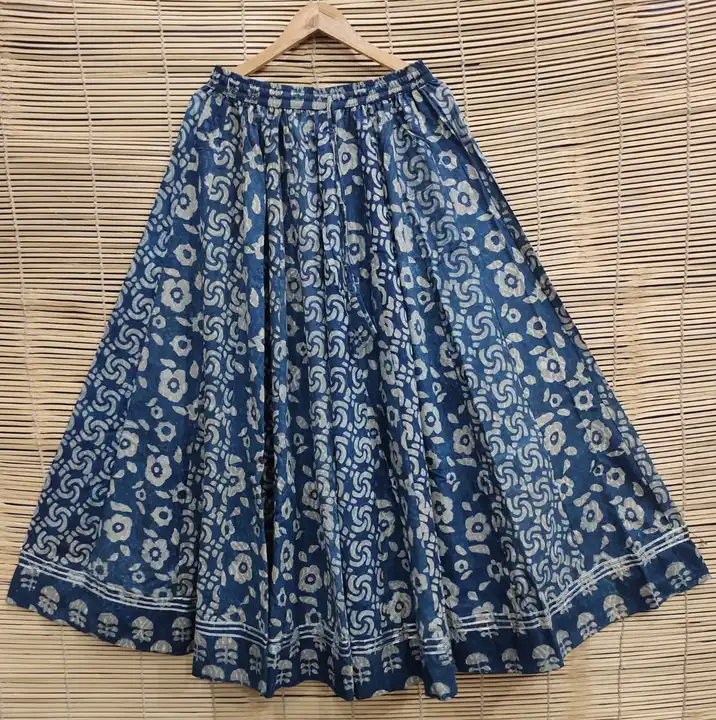 Bagru Hand block printed cotton skirt uploaded by The print house  on 9/18/2023