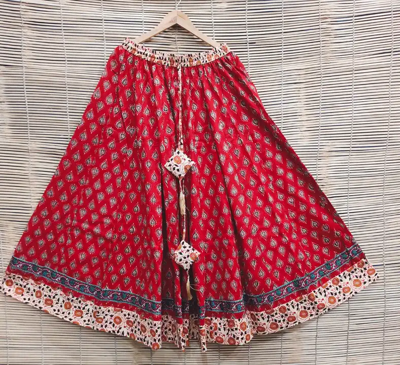 Bagru Hand block printed cotton skirts  uploaded by The print house  on 9/18/2023