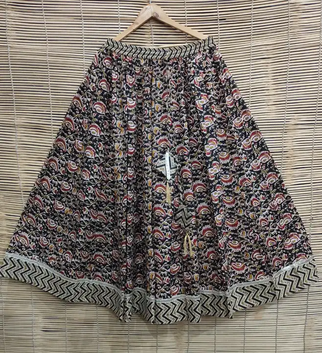Bagru Hand block printed cotton skirt  uploaded by The print house  on 9/18/2023
