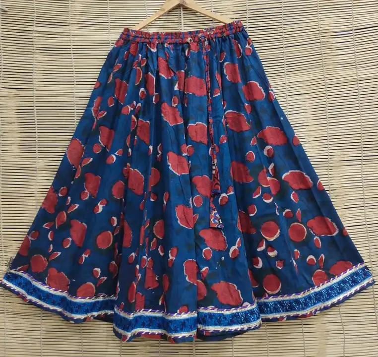 Bagru Hand block printed cotton skirt  uploaded by The print house  on 9/18/2023