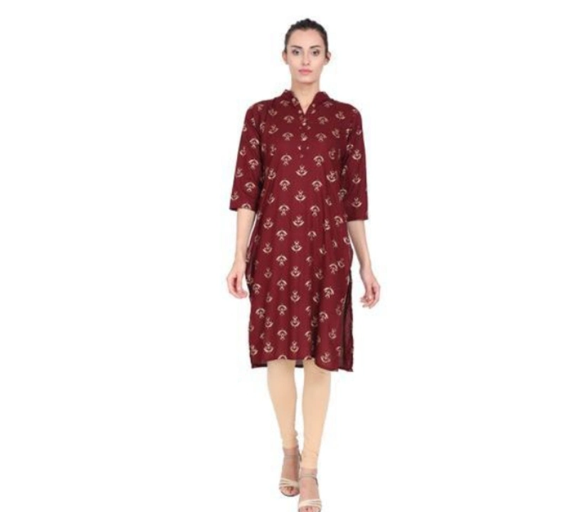 Rayon hand print kurti Size S, M, L XL.  uploaded by business on 9/18/2023