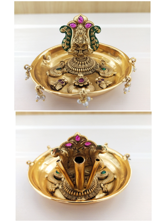 Return Gifts indian Agarbatti Stand Brass Metal Premium Quality temple Jewellery  uploaded by Tezshree on 9/18/2023