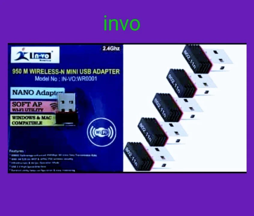 Invo usb wifi adapter  uploaded by business on 9/18/2023