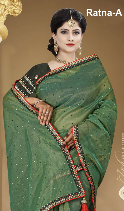 Tissue Silk Sraee uploaded by Mukesh Saree Centre on 9/18/2023