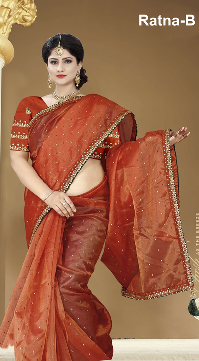 Tissue Silk Sraee uploaded by Mukesh Saree Centre on 9/18/2023