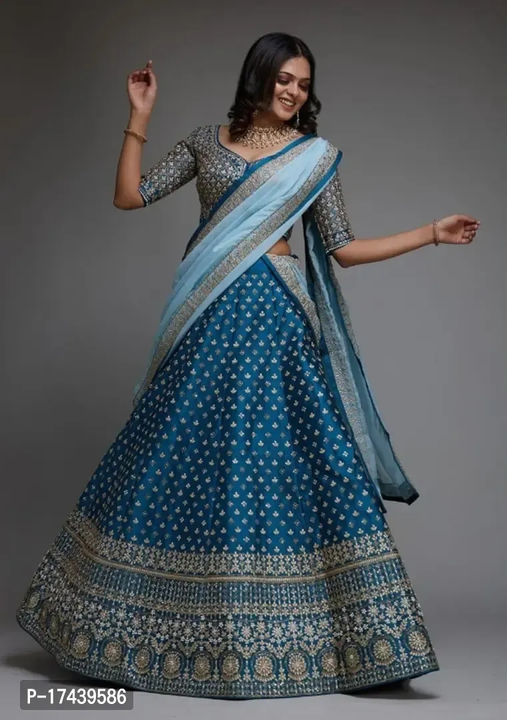 Attractive Tafeta Silk Lehenga For Women uploaded by Radhe krishna store on 9/18/2023