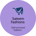 Business logo of Saleem fashions