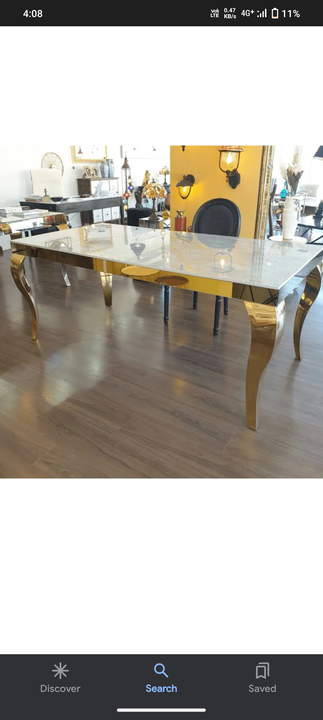SS DINING TABLE WITH MARBLE  uploaded by business on 9/18/2023