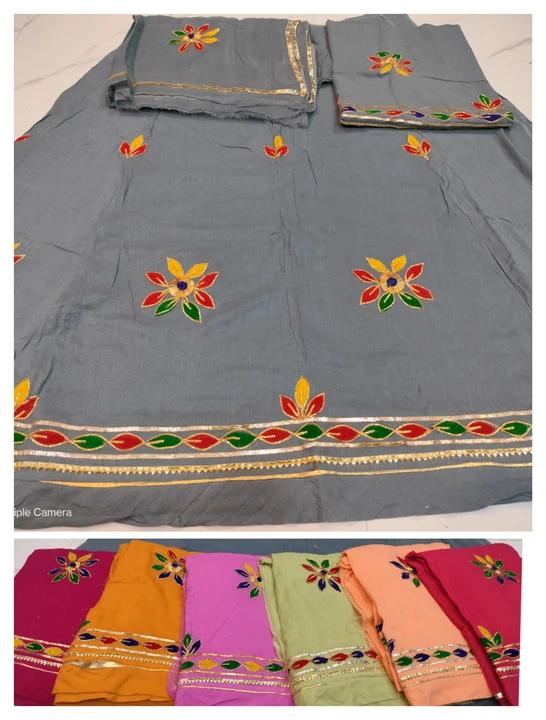 Cotton rajpooti dress  gota work uploaded by Shri gouri rajpooti center on 9/18/2023