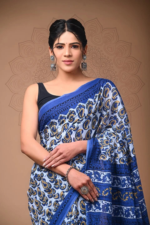 cotton mul mul saree  uploaded by Fashion villa on 9/18/2023