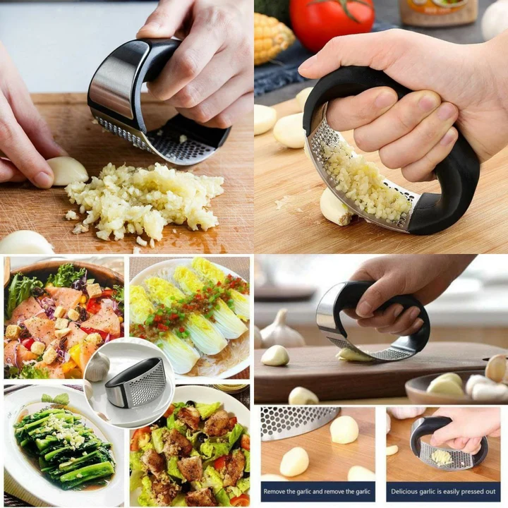 Stainless steel garlic press what's app 7411387646 uploaded by Maruti mobile Accessories on 9/18/2023