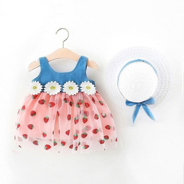 Cute frocks with hat uploaded by business on 3/21/2021