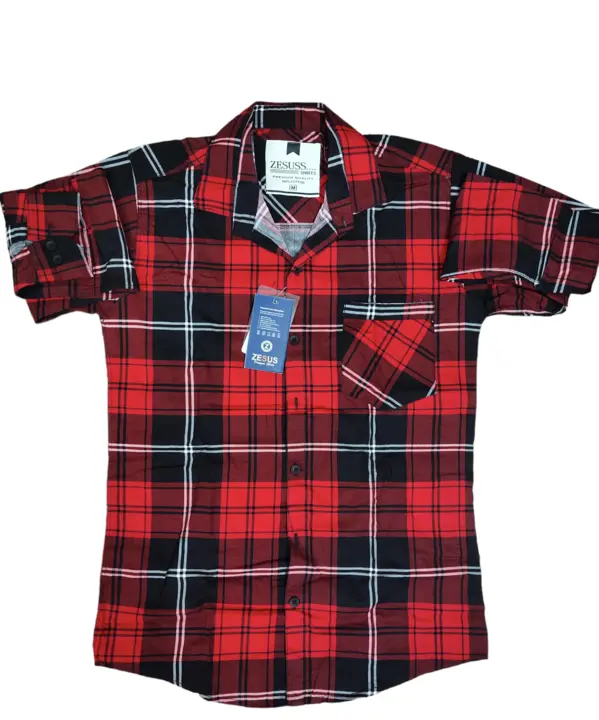 Check shirt for men pure cotton  uploaded by Lovecollection on 9/19/2023
