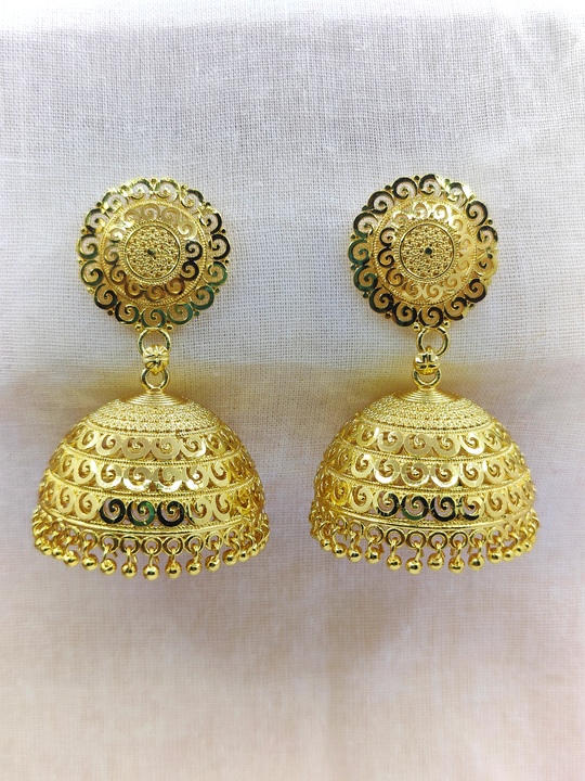 Jhumkha gold plated uploaded by business on 9/19/2023