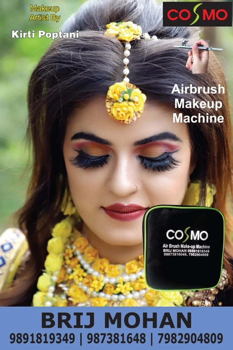 Post image COSMO AIR BRUSH MAKEUP MACHINE ONLY 10500 RS 5 YEAR WARRANTY CONTACT BRIJ MOHAN 9891819349=9873816048