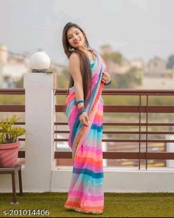 Multicoloured lace border saree  uploaded by business on 9/19/2023