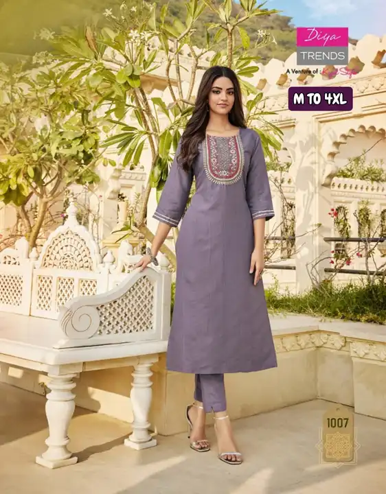 *⭐DIYA TRENDS⭐*
(A Venture of KAJAL STYLE)

📕Catalogue name : *MINTRA Vol.1*
_( KURTI WITH PANT )_
 uploaded by Ayush fashion on 9/19/2023