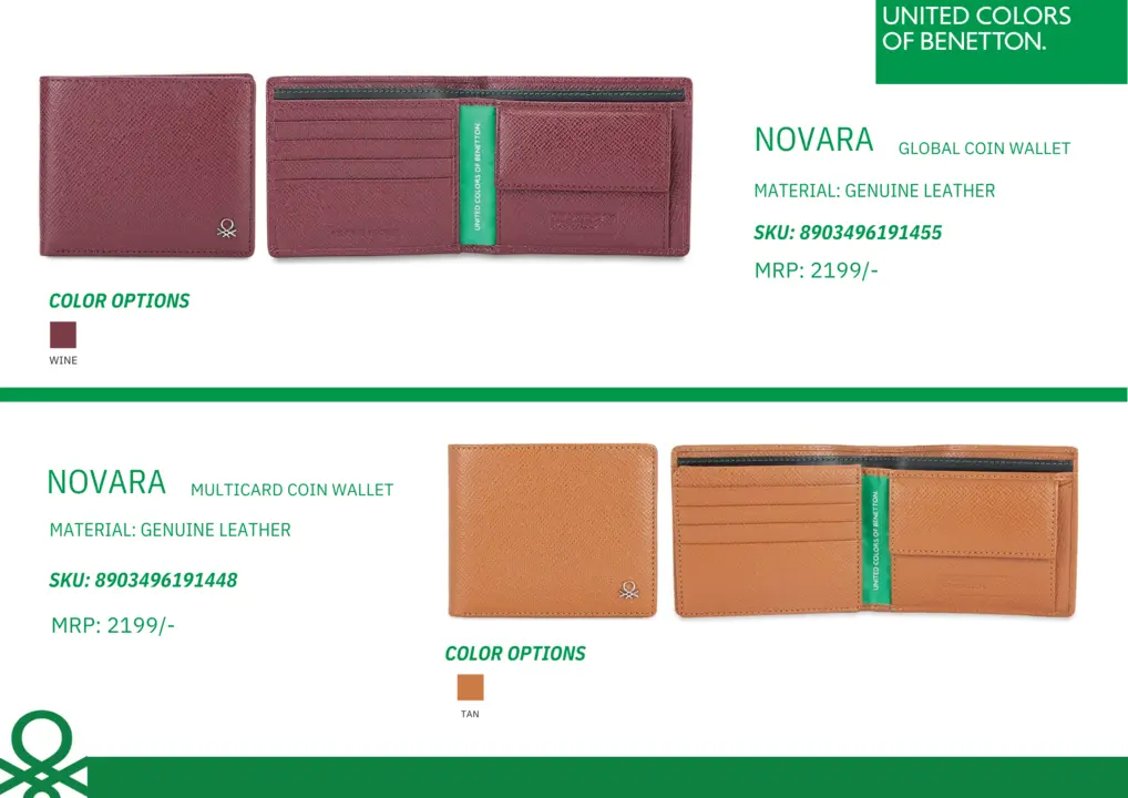 Post image UCB - United Colors of Benetton genuine leather accessories. Get your fashion fix with one of the most iconic brands in the world.
