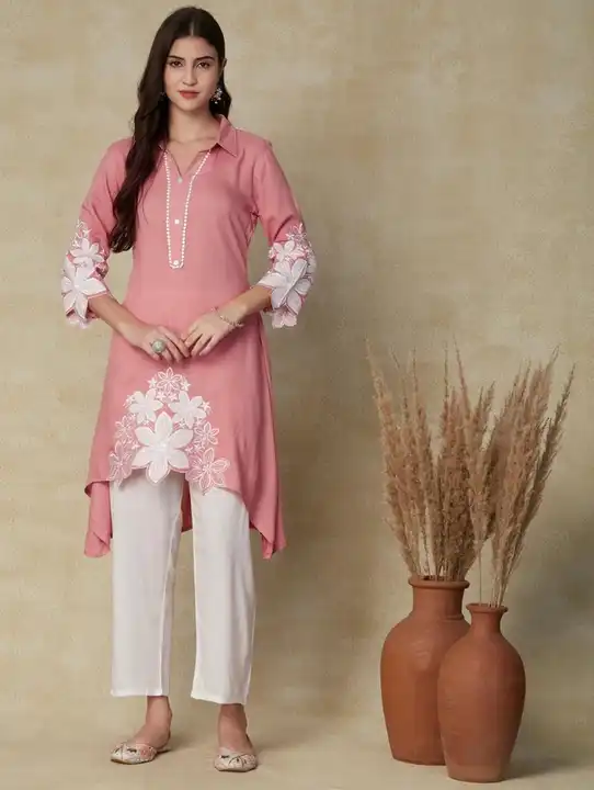 Embroidered kurta pant set  uploaded by Aleexa Outlet on 9/19/2023