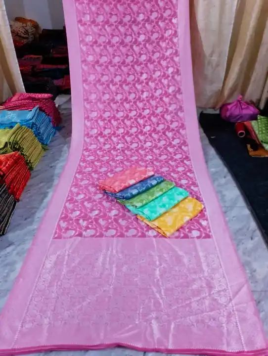 Banarasi cotton fabric saree  uploaded by Rhaman Silk sarees on 9/19/2023