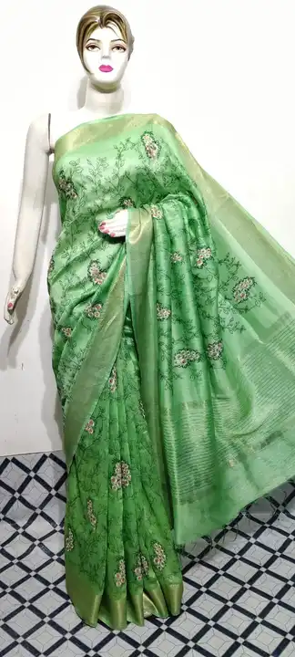 PURE FLETCHER LINEN SAREE uploaded by S.N.COLLECTIONS  on 9/19/2023
