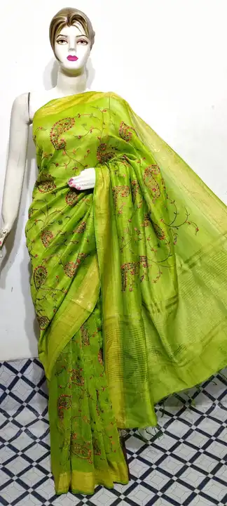 PURE FLETCHER LINEN SAREE uploaded by S.N.COLLECTIONS  on 9/19/2023