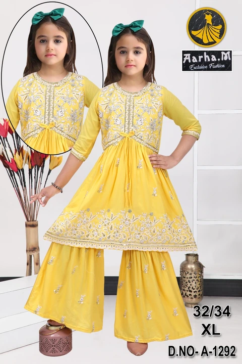 Reaon embroidery Alia dress  uploaded by Disar& papa girls wear on 9/19/2023