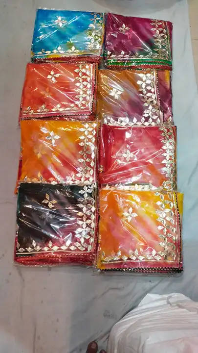 Gota work saree uploaded by Jyoti sarees manufacturer jaipur on 9/19/2023