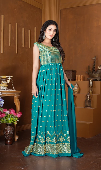 Wedding outfits GOWNS for Womens  uploaded by S.NARESH KUMAR  on 9/20/2023