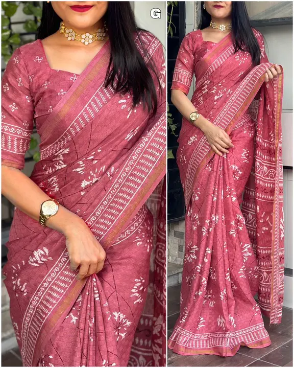 jute cotton saree uploaded by business on 9/20/2023