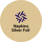 Business logo of napkins silver foil