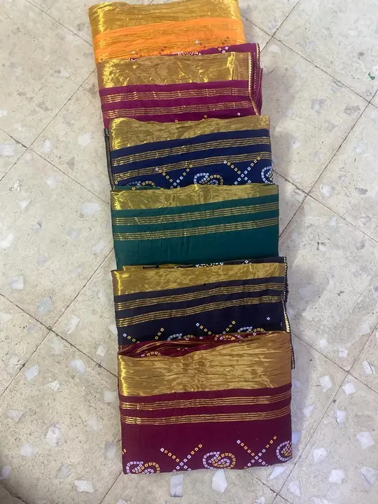 Semi gaji silk sarees  uploaded by The Lord Krishna Fab on 9/20/2023
