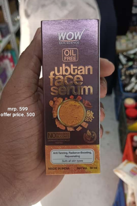 Wow ubtan face serum  uploaded by business on 9/20/2023