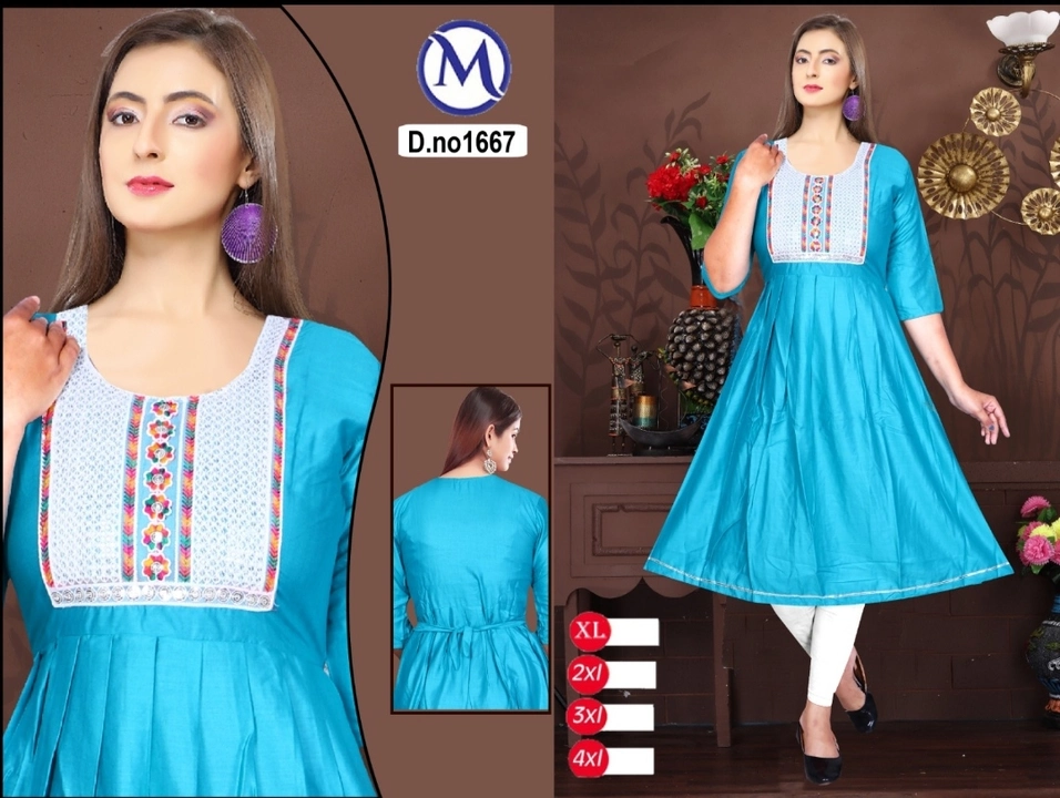 Embroidery Kurti uploaded by RJ Creation on 9/20/2023