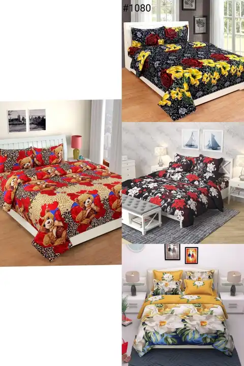 3d bedsheet 80 pcs bale uploaded by Bhavlabh home furnishings on 9/20/2023